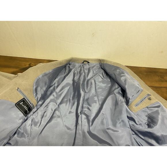 Brad Whitney Western Mens 44L Gray Light Blue Corduroy Sports Coat Jacket Blazer - Picture 13 of 16